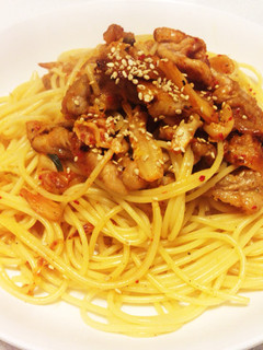 豚キムチパスタ-レシピのメイン写真