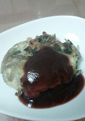 粗びきチキンの野菜ハンバーグ-レシピのメイン写真