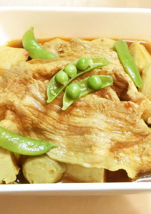 里芋と豚肉の甜麺醤煮-レシピのメイン写真