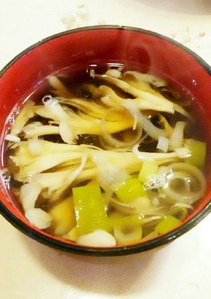 簡単！舞茸と長ネギの和風スープ☆-レシピのメイン写真