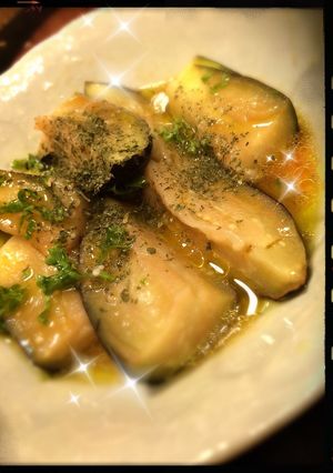 塩もみナスのワインビネガーソース-レシピのメイン写真