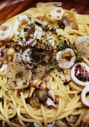 簡単!イカとアサリのパスタ-レシピのメイン写真