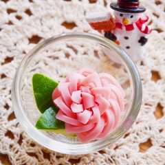 รูปของ クリスマス☆ポインセチア風ハム☆キャラ弁