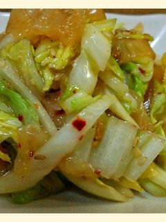 シンプル過ぎる!白菜と中華くらげの和え物-レシピのメイン写真