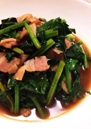 ほうれん草とベーコンのバルサミコ醤油炒め-レシピのメイン写真