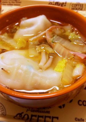 余った野菜であったか野菜スープin餃子-レシピのメイン写真