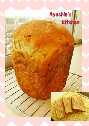 【ＨＢ早焼き】酒粕ミルクであんこ食パン-レシピのメイン写真