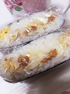 納豆入りおにぎらず♡-レシピのメイン写真
