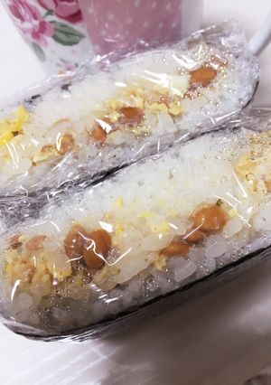 納豆入りおにぎらず♡-レシピのメイン写真