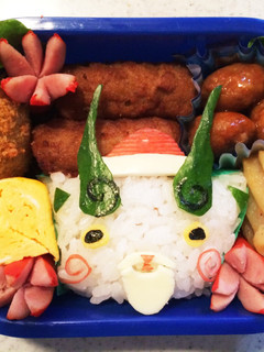 ☆キャラ弁☆妖怪ウォッチ コマさんサンタ-レシピのメイン写真