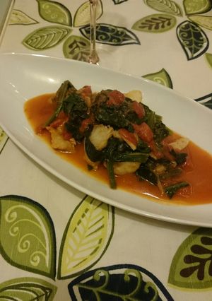 タラとほうれん草のトマト煮☆パーティ料理-レシピのメイン写真