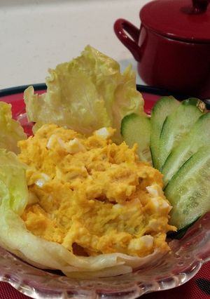 隠酢味でさっぱりコクあり♪かぼちゃサラダ-レシピのメイン写真