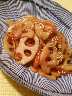 生姜入り♬さくさく蓮根のきんぴら-レシピのメイン写真