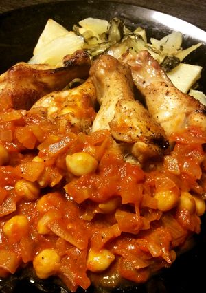 手羽元のピリ辛焼き〜トマトソース〜-レシピのメイン写真