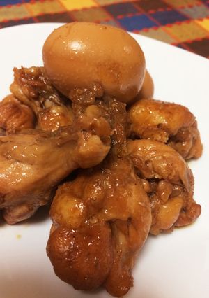 ＊圧力鍋で＊ 鶏手羽元の黄金煮-レシピのメイン写真