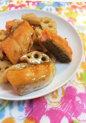 お弁当にも♬スイチリで鮭れんこん-レシピのメイン写真