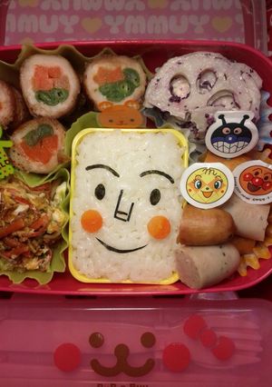 キャラ弁 しょくぱんまん カップご飯-レシピのメイン写真