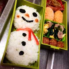 รูปของ 雪だるまのお弁当（覚書用）