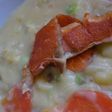 アボガド・鮭でリメイク?クリームシチュー
