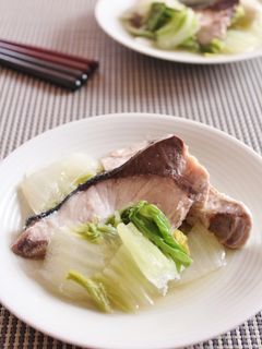 ぶりと白菜の柚子胡椒蒸し-レシピのメイン写真