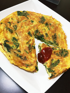 ふわふわほうれん草のスパニッシュオムレツ-レシピのメイン写真