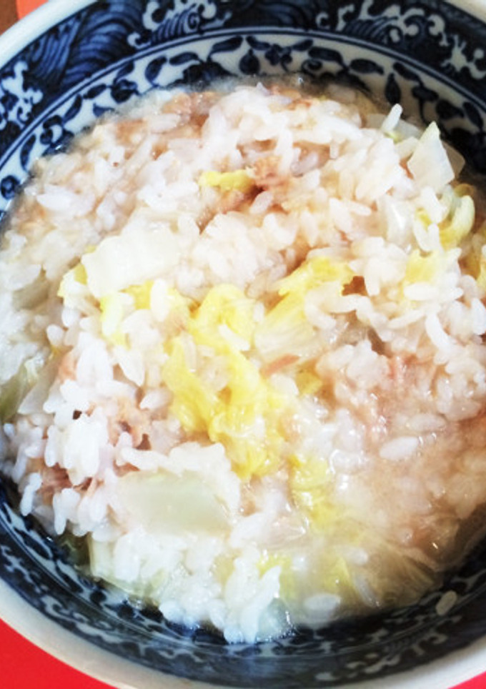 ツナと白菜の中華粥-レシピのメイン写真