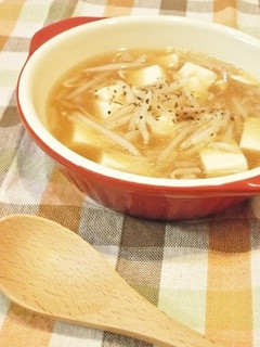 ラーメンスープで♪もやしと豆腐のとろみ煮-レシピのメイン写真