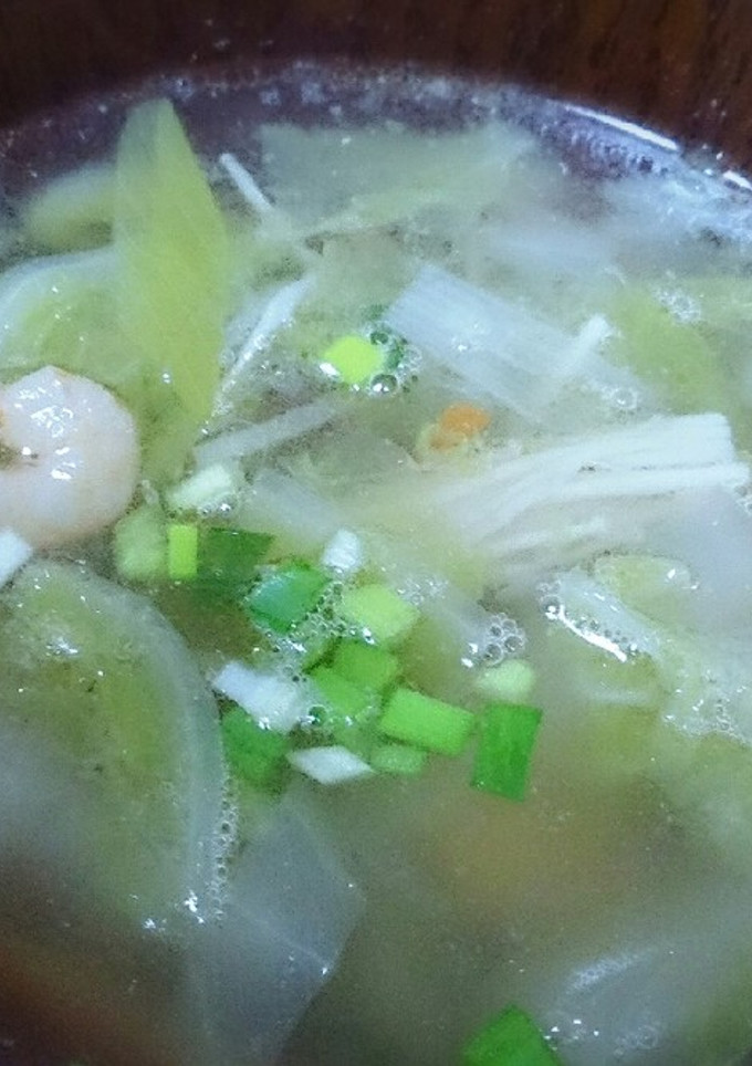 白菜とむきえびのスープ-レシピのメイン写真