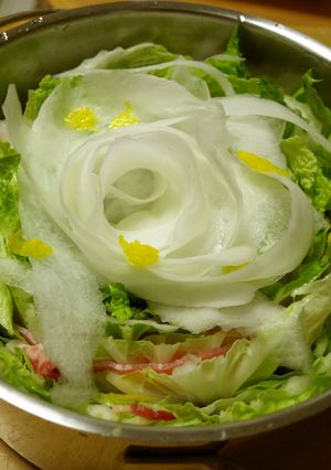 デコ鍋！スライス大根でバラの花の鍋-レシピのメイン写真
