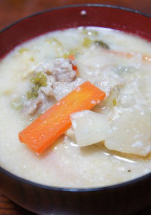 あったまろ！豚バラ肉入りの粕汁-レシピのメイン写真