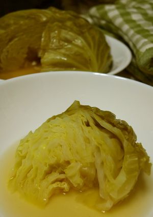 豪快に！キャベツ丸ごと炊飯器蒸し-レシピのメイン写真