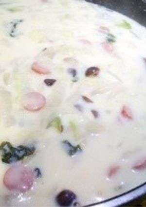 白菜・豆乳のクリームスープ-レシピのメイン写真
