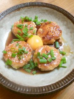 豆腐入りつくねの照り焼き♪-レシピのメイン写真