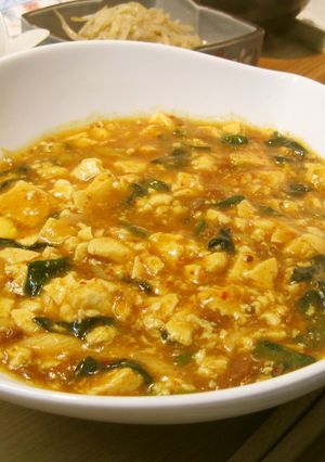 ほうれん草入り麻婆豆腐-レシピのメイン写真