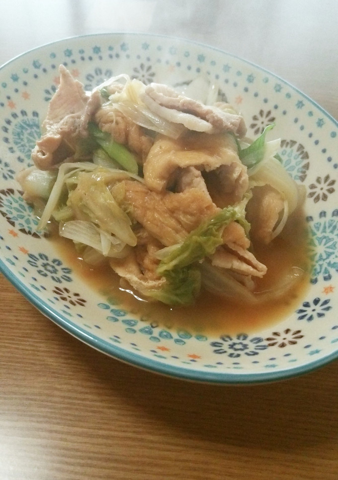 白菜と油揚げの煮物-レシピのメイン写真
