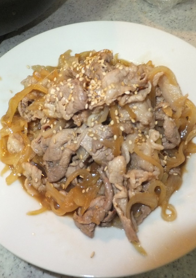 我が家の簡単豚肉生姜醤油炒め-レシピのメイン写真