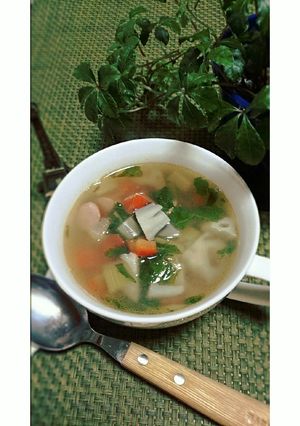 和風？洋風？いえいえ、混合だしスープ！-レシピのメイン写真