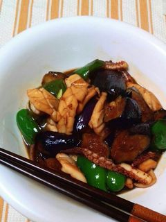 いかと揚げなすの炒めもの!-レシピのメイン写真