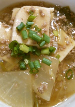 絶品！ 大根 高野豆腐の 挽き肉あんかけ-レシピのメイン写真