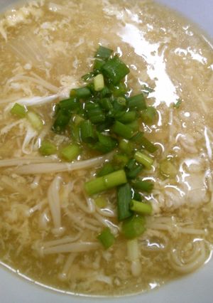 挽き肉 卵 玉ねぎ えのきの 中華スープ-レシピのメイン写真