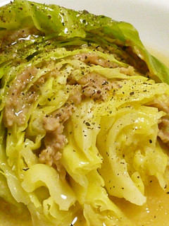 キャベツと豚ひき肉の重ね蒸し♪-レシピのメイン写真