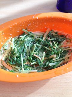 水菜と人参の簡単サラダ-レシピのメイン写真