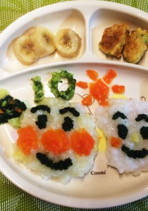 離乳食 簡単 アンパンマン 食パンマン-レシピのメイン写真