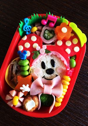 雪だるまミニー サンドイッチ弁当-レシピのメイン写真
