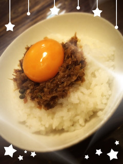 温かい卵ご飯に生姜の醤油煮のせ-レシピのメイン写真