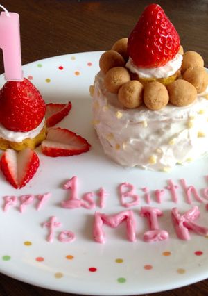 美味しく可愛く!1歳バースデーケーキ-レシピのメイン写真