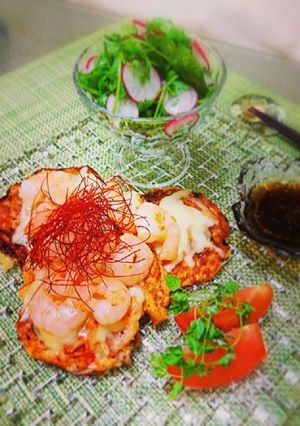 たっぷりゴボウのキムチチーズチヂミ-レシピのメイン写真