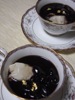 塩麹甘煮黒豆で♪黒豆ぜんざい-レシピのメイン写真