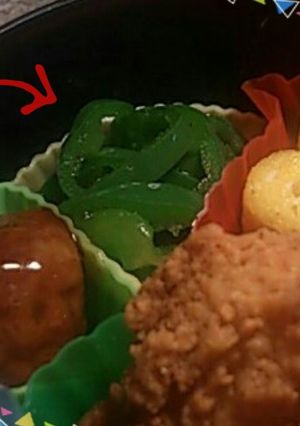 お弁当に☆簡単！瞬殺！レンジ無限ピーマン-レシピのメイン写真