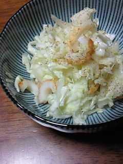 竹輪とキャベツの簡単和え物-レシピのメイン写真